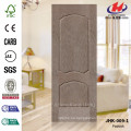 JHK-009-1 Garaje exterior Grano de madera La mejor calidad Natural Padouk Veneer moldeado Venta Fábrica Puerta Piel